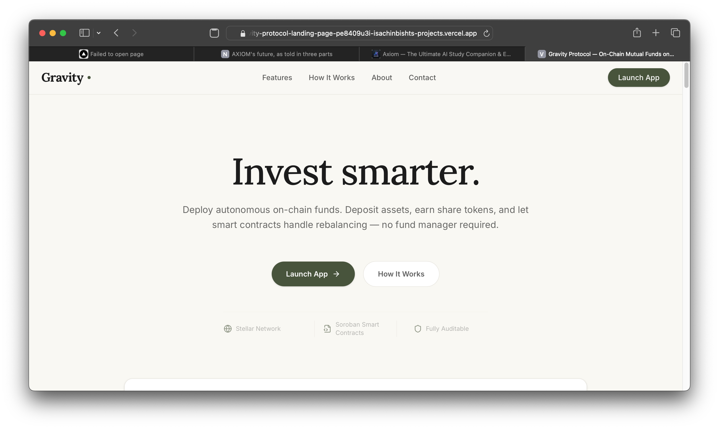 Gravity protocol | Crypto Trading Web-App